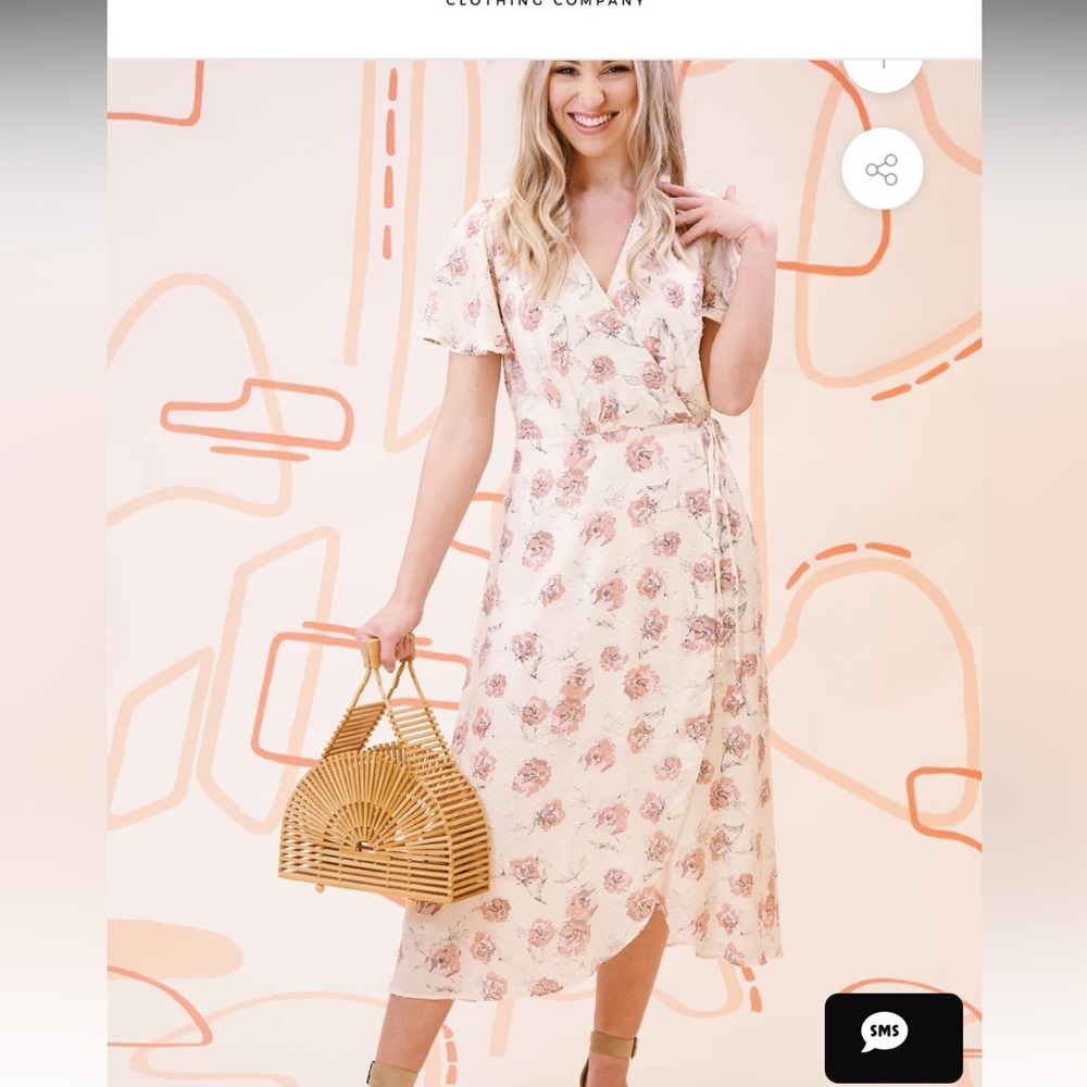 Everly Wrap Dress- See Description